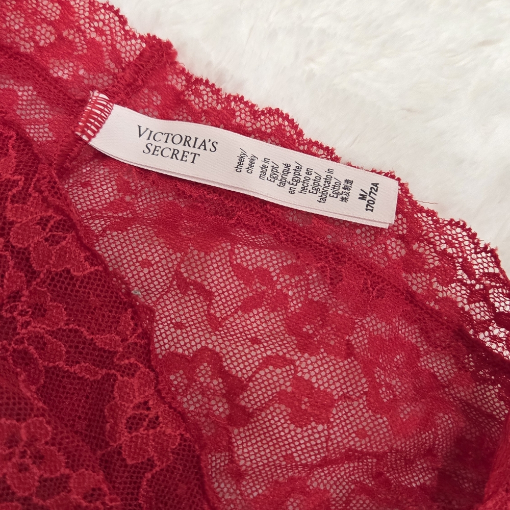 Victoria's Secret Red Lace Panty (M)